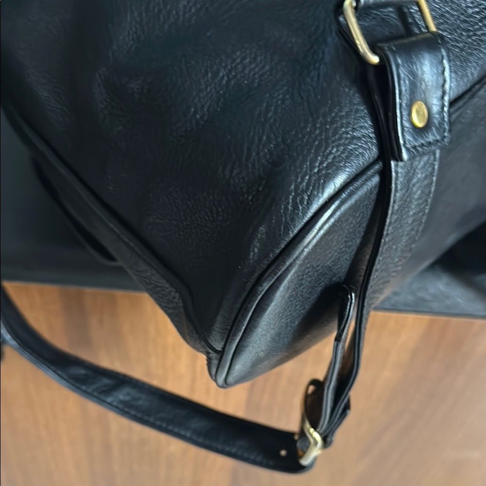 Black Leather Backpack - Picture 13 of 16
